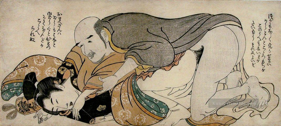 Männerpaar 1802 Kitagawa Utamaro Japanisch Ölgemälde